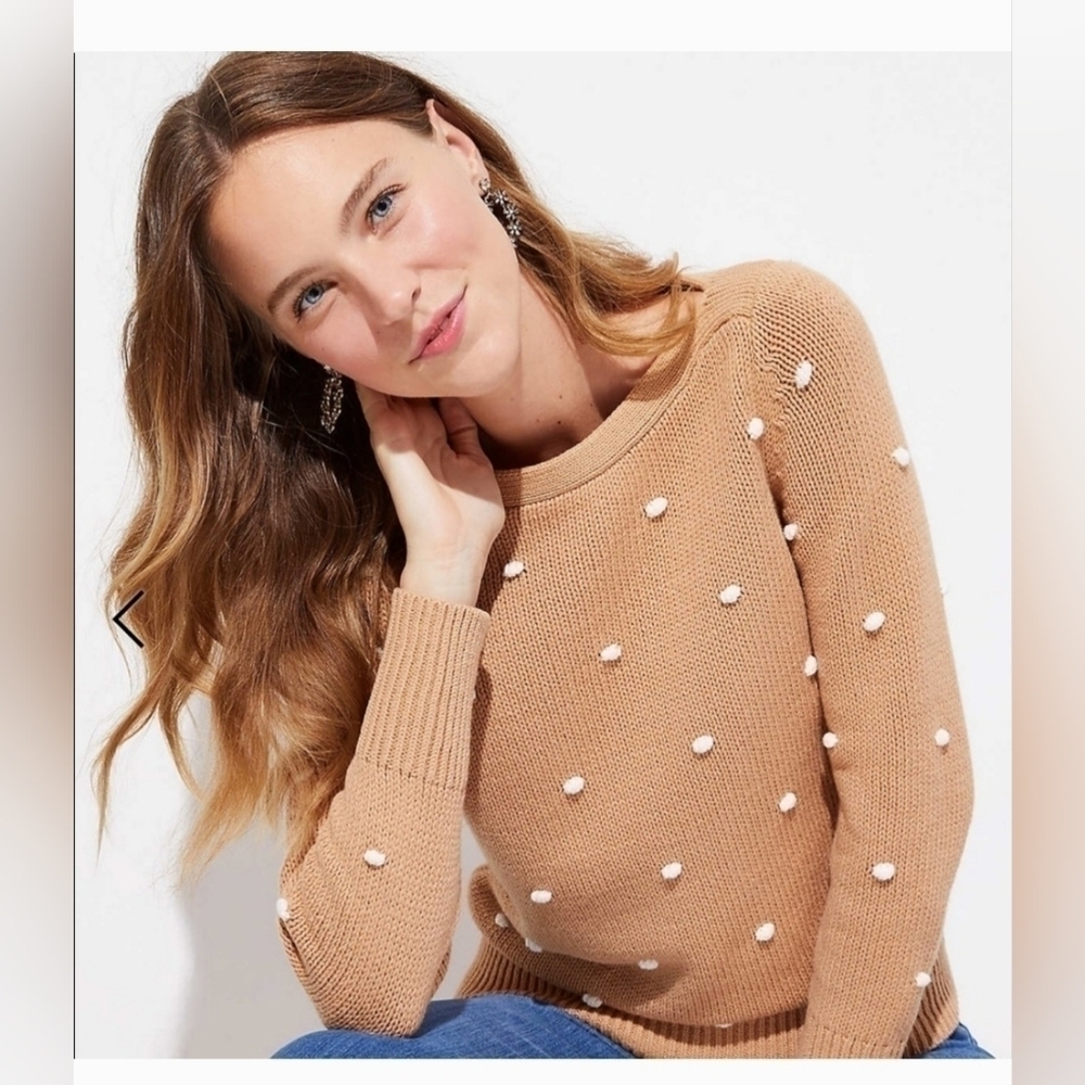 Loft Bobble Stitch Sweater Small